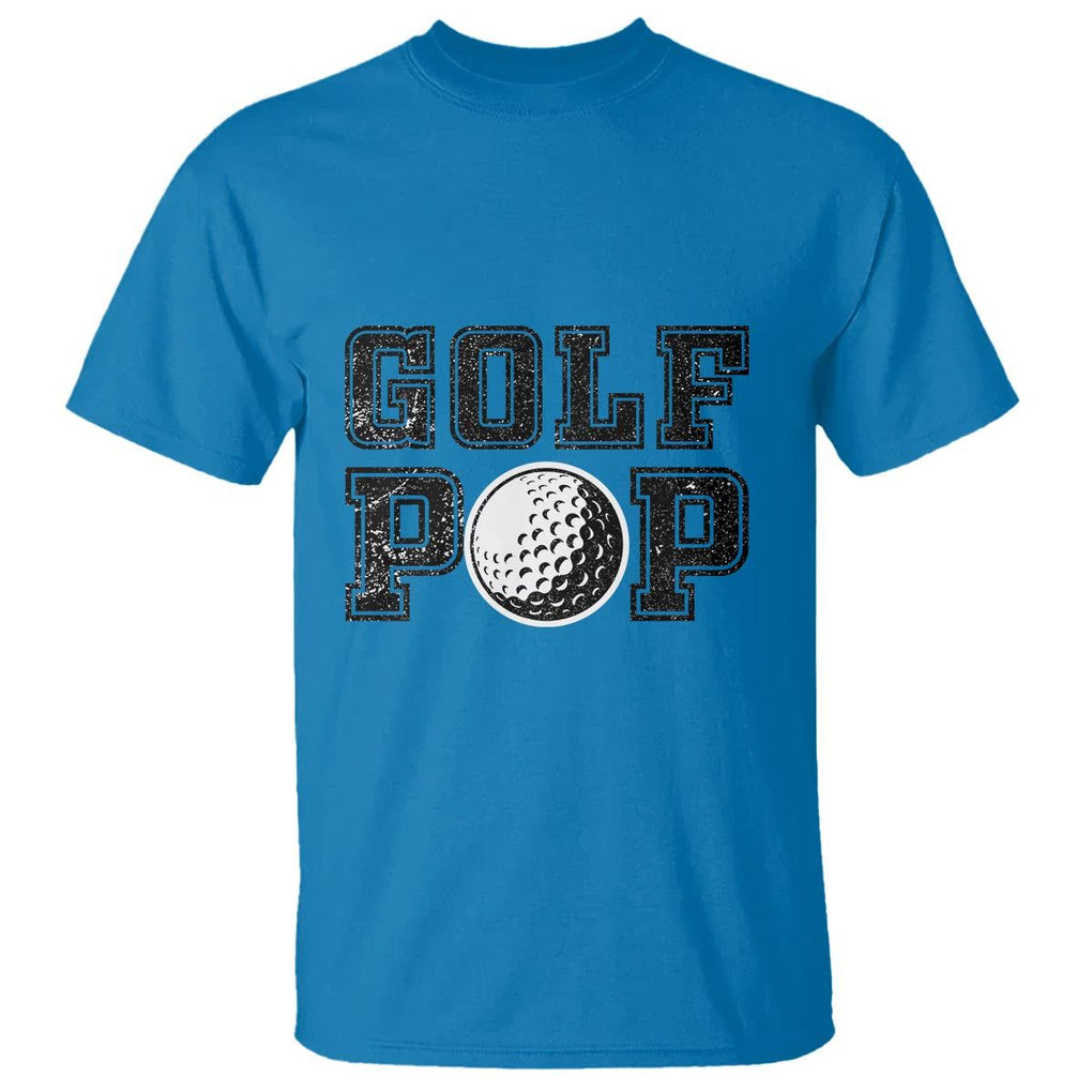 Golf Dad T Shirt Golf Pop Master Father's Day TS11 Sapphire Print Your Wear