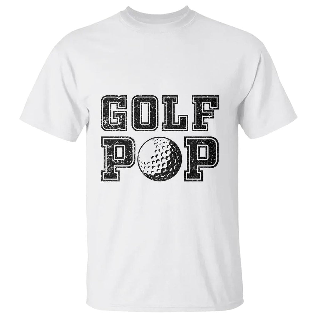 Golf Dad T Shirt Golf Pop Master Father's Day TS11 White Print Your Wear