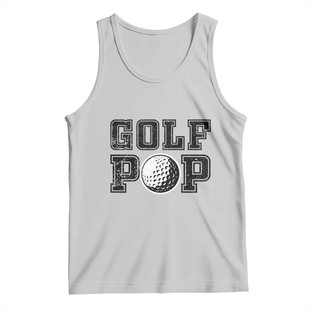 Golf Dad Tank Top Golf Pop Master Father's Day TS11 Ash Print Your Wear