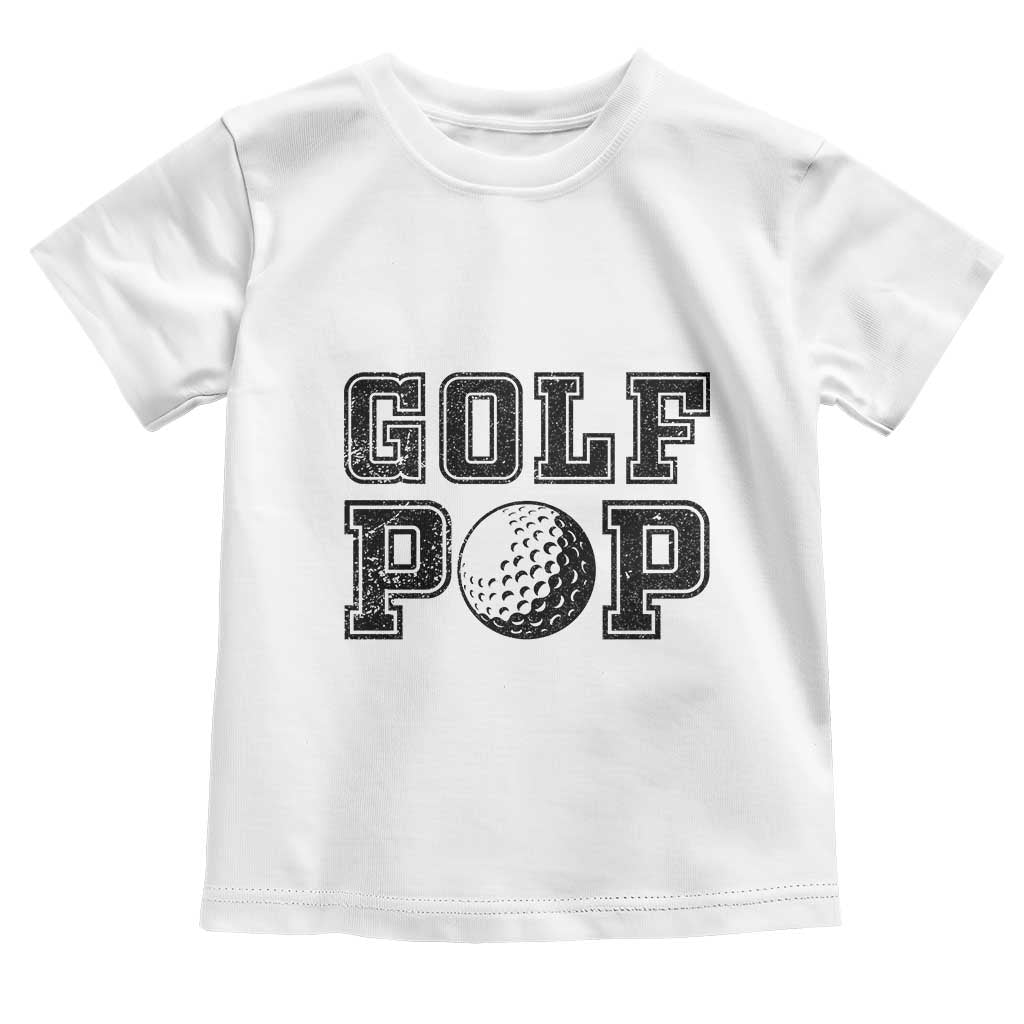 Golf Dad Toddler T Shirt Golf Pop Master Father's Day TS11 White Print Your Wear