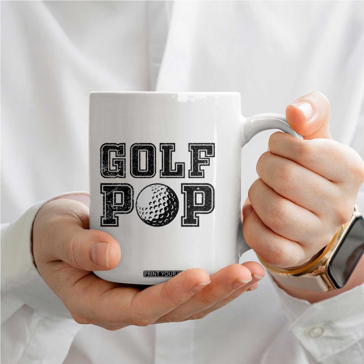 Golf Dad Coffee Mug Golf Pop Master Father's Day TS11 Print Your Wear