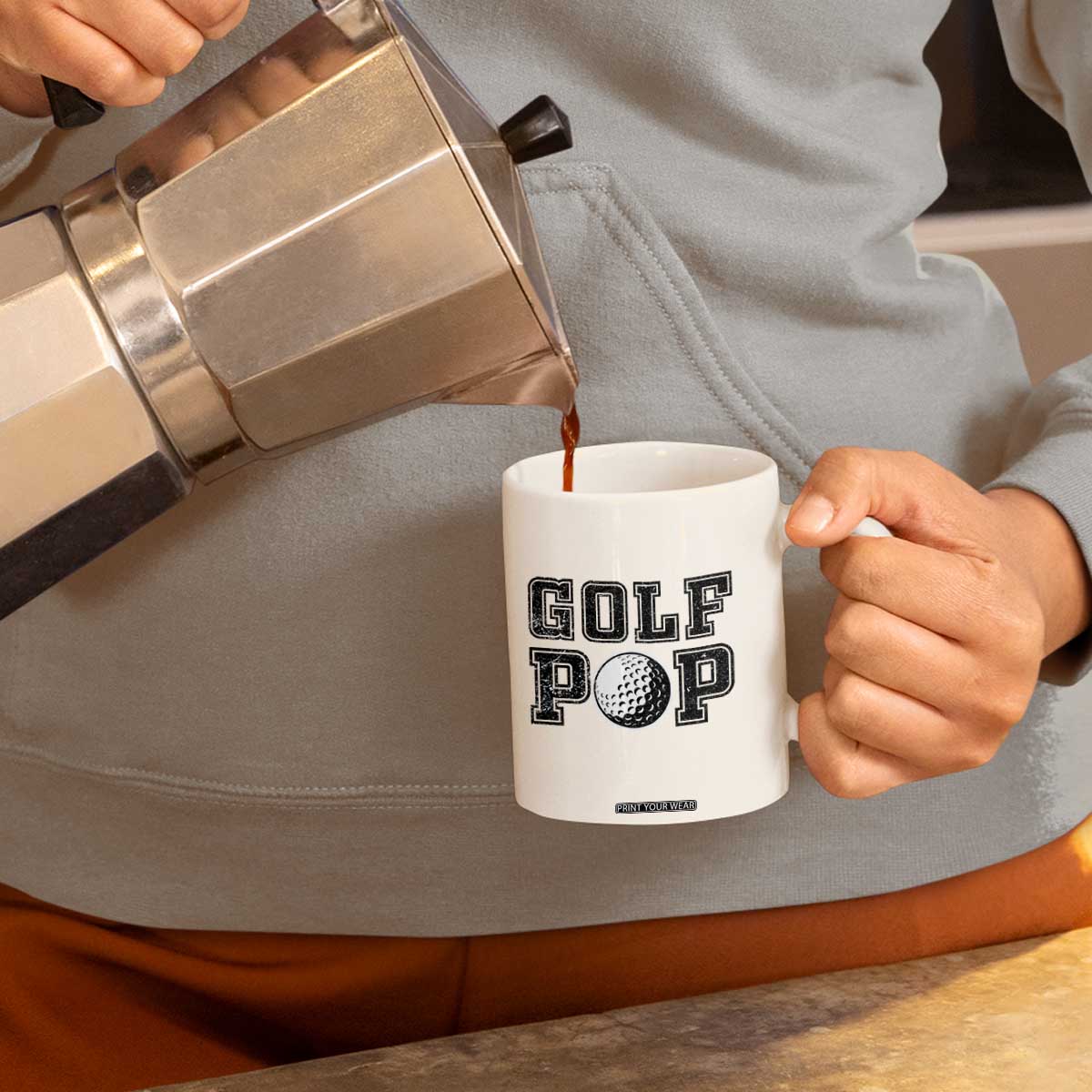 Golf Dad Coffee Mug Golf Pop Master Father's Day TS11 Print Your Wear