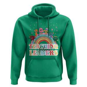 Teacher Hoodie Teaching Future Leaders Retro Groovy Education Back To School TS11 Irish Green Print Your Wear