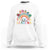 Teacher Sweatshirt Teaching Future Leaders Retro Groovy Education Back To School TS11 White Print Your Wear