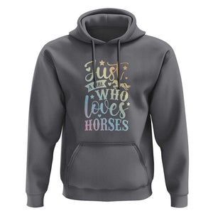 Horse Lover Hoodie Just A Girl Who Loves Horse TS11 Charcoal Print Your Wear