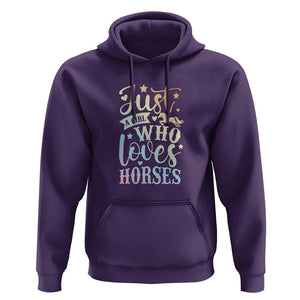 Horse Lover Hoodie Just A Girl Who Loves Horse TS11 Purple Print Your Wear