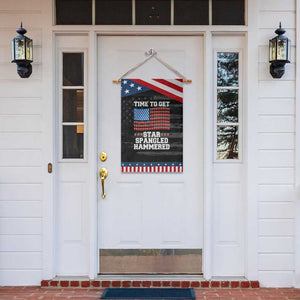 Funny Time To Get Star Spangled Hammered Garden Flag 4th of July Drinking Beer Pong Red Cup American Flag TS11 Print Your Wear