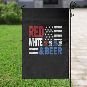 Funny American Drinking Garden Flag Red White And Beer 4th Of July USA Flag TS11 Print Your Wear