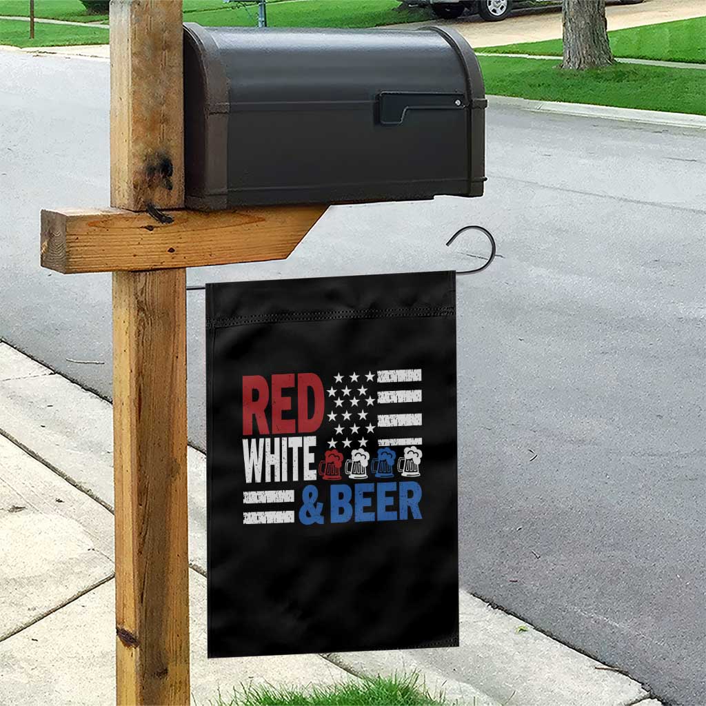 Funny American Drinking Garden Flag Red White And Beer 4th Of July USA Flag TS11 Print Your Wear