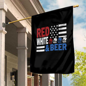 Funny American Drinking Garden Flag Red White And Beer 4th Of July USA Flag TS11 Print Your Wear