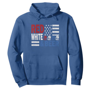 Funny American Drinking Hoodie Red White And Beer 4th Of July USA Flag TS11 Royal Blue Print Your Wear