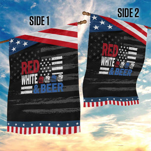 Funny American Drinking Garden Flag Red White And Beer 4th Of July USA Flag TS11 Print Your Wear
