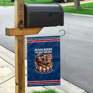 Funny In Dog Beers I've Only Had One Garden Flag 4th Of July Drinking Dachshund Beer American Flag TS11 Classic Blue Red Print Your Wear