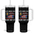 Funny American Drinking Tumbler With Handle Let's Drink And Blow Shit Up 4th Of July Beer Rocket TS11 One Size: 40 oz Black Print Your Wear