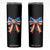 Funny 4th Of July Nurse American Flag Coquette Bow Skinny Tumbler TS11 Black Print Your Wear