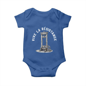 Funny Vive La Resistance Baby Onesie Femme Feminist Vintage Guillotine TS11 Royal Blue Print Your Wear