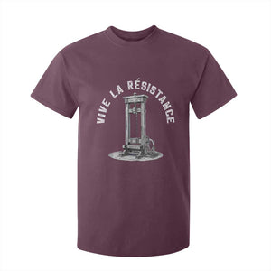 Funny Vive La Resistance T Shirt For Kid Femme Feminist Vintage Guillotine TS11 Maroon Print Your Wear