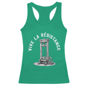 Funny Vive La Resistance Racerback Tank Top Femme Feminist Vintage Guillotine TS11 Irish Green Print Your Wear