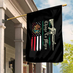 Funny Chinga La Migra Garden Flag Gun Vintage Mexican Flag TS11 Print Your Wear