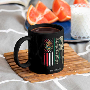 Funny Chinga La Migra Coffee Mug Gun Vintage Mexican Flag TS11 Print Your Wear