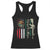 Funny Chinga La Migra Racerback Tank Top Gun Vintage Mexican Flag TS11 Black Print Your Wear
