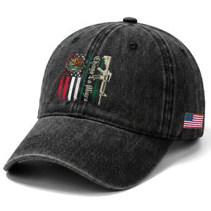 Funny Chinga La Migra Washed Cotton Baseball Cap Gun Vintage Mexican Flag TS11 Print Your Wear