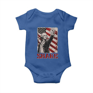 Shake And Bake George Washington 4th of July Couple Matching Baby Onesie