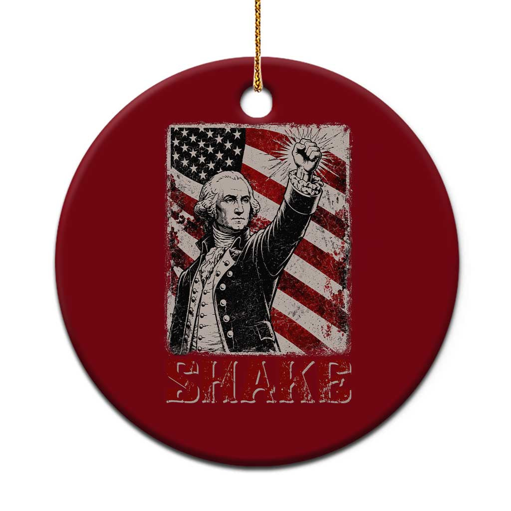 Shake And Bake George Washington 4th of July Couple Matching Ceramic Ornament TS11 1pc Red Print Your Wear