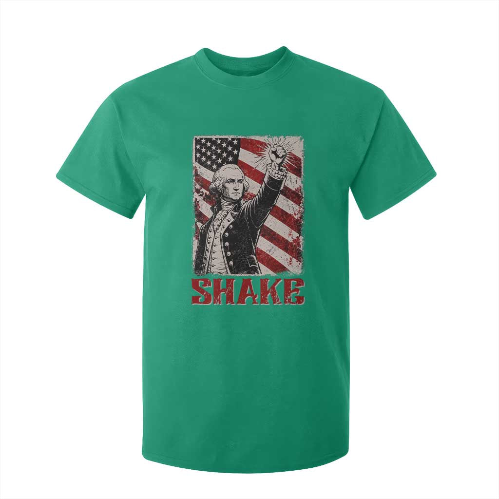 Shake And Bake George Washington 4th of July Couple Matching T Shirt For Kid