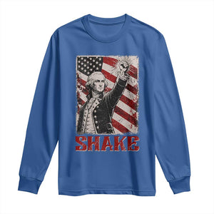 Shake And Bake George Washington 4th of July Couple Matching Long Sleeve Shirt