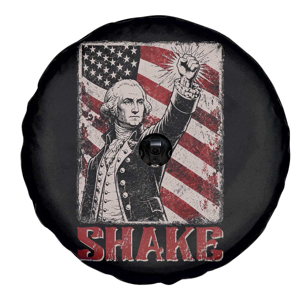 Shake And Bake George Washington 4th of July Couple Matching Spare Tire Cover