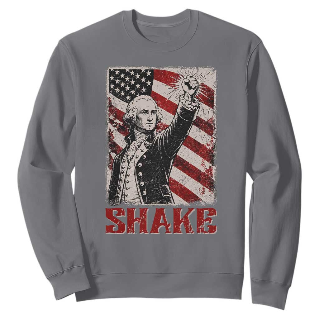 Shake And Bake George Washington 4th of July Couple Matching Sweatshirt
