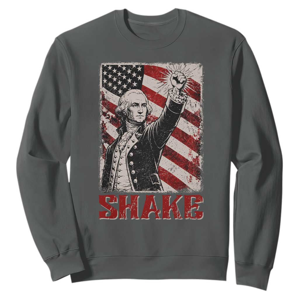 Shake And Bake George Washington 4th of July Couple Matching Sweatshirt