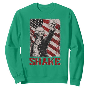 Shake And Bake George Washington 4th of July Couple Matching Sweatshirt