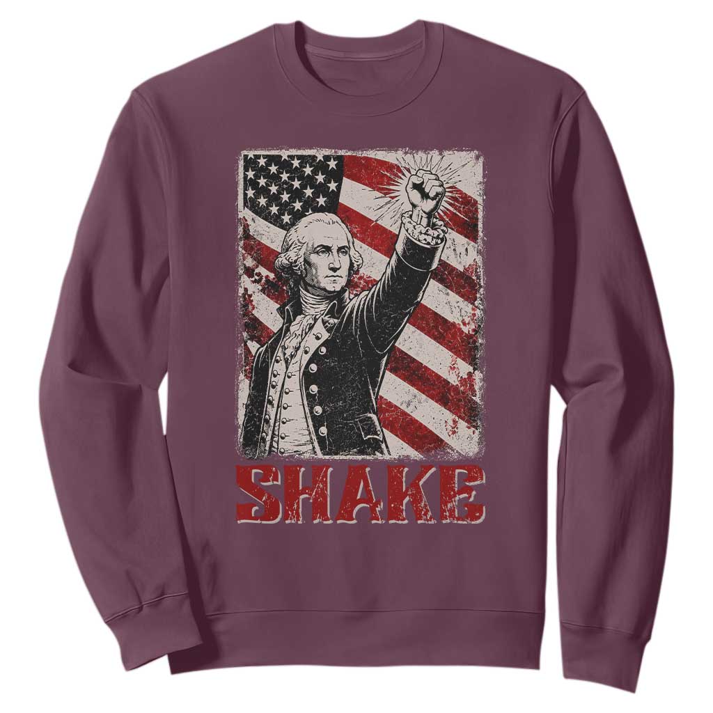 Shake And Bake George Washington 4th of July Couple Matching Sweatshirt