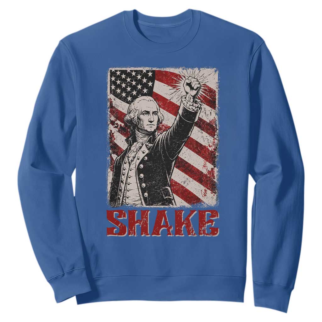 Shake And Bake George Washington 4th of July Couple Matching Sweatshirt
