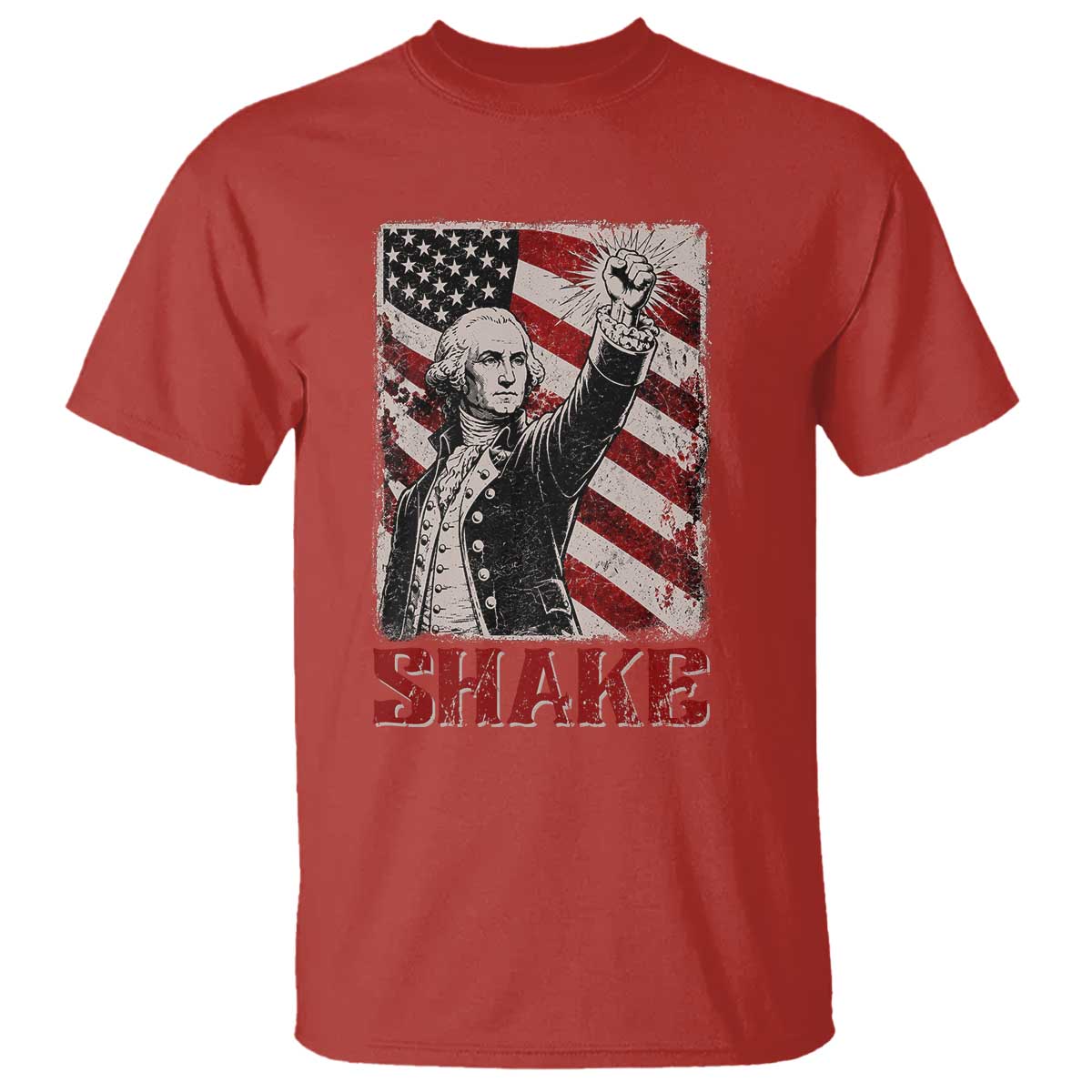 Shake And Bake George Washington 4th of July Couple Matching T Shirt