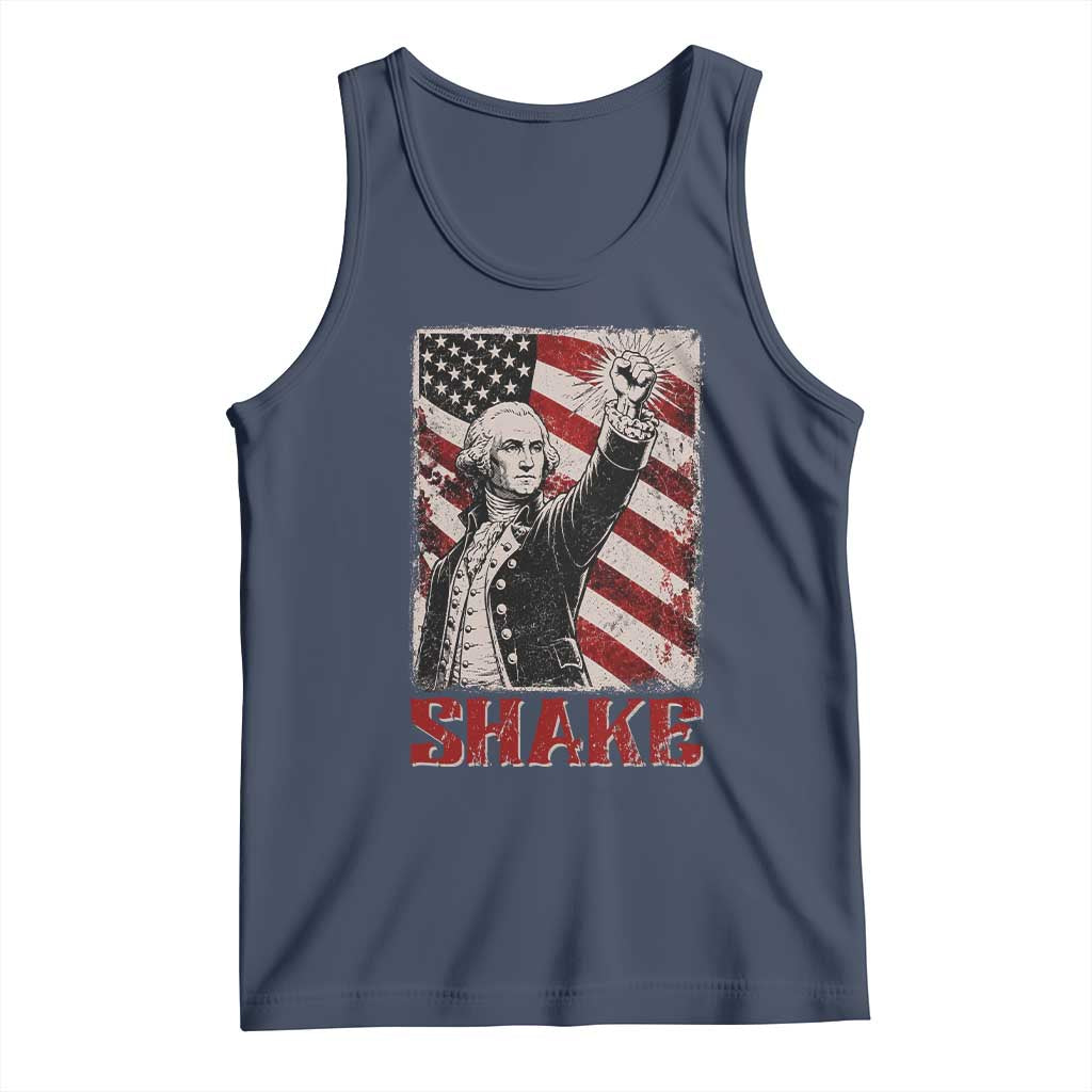 Shake And Bake George Washington 4th of July Couple Matching Tank Top