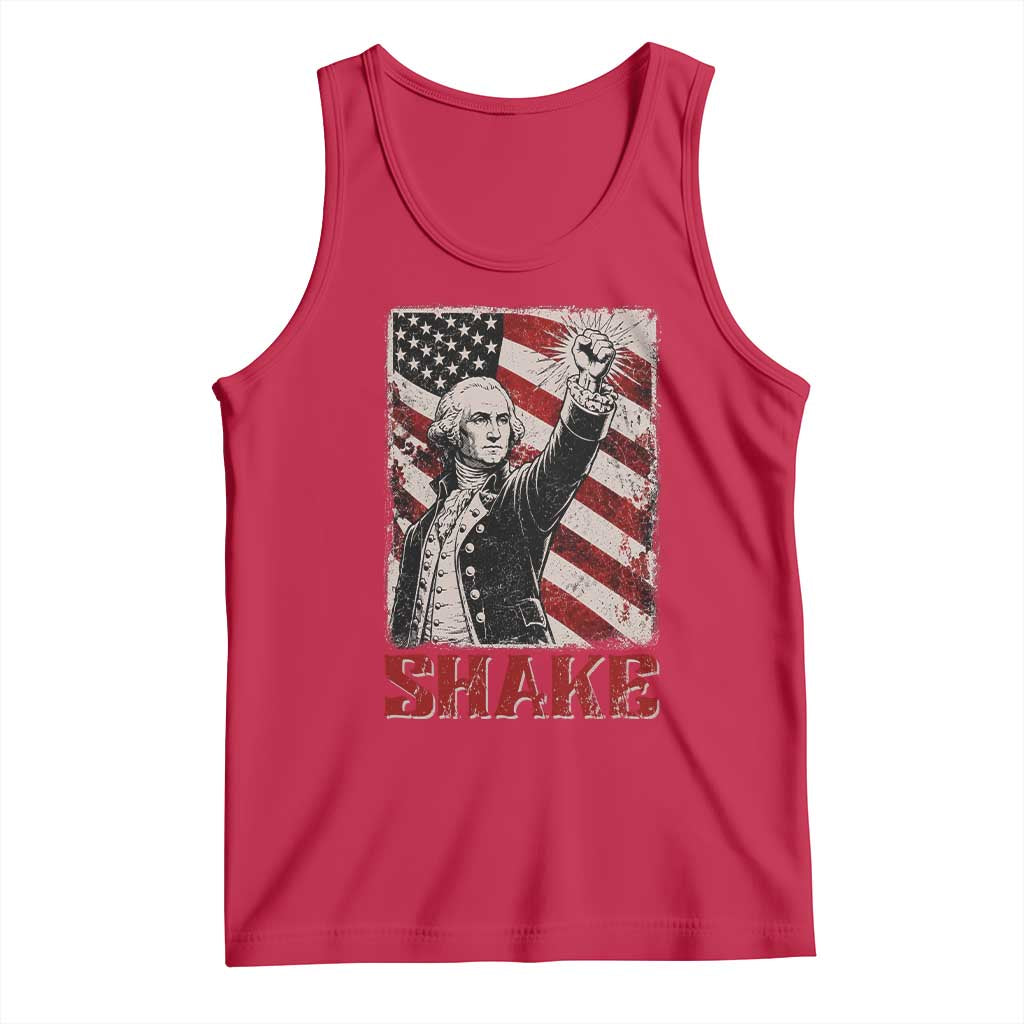 Shake And Bake George Washington 4th of July Couple Matching Tank Top