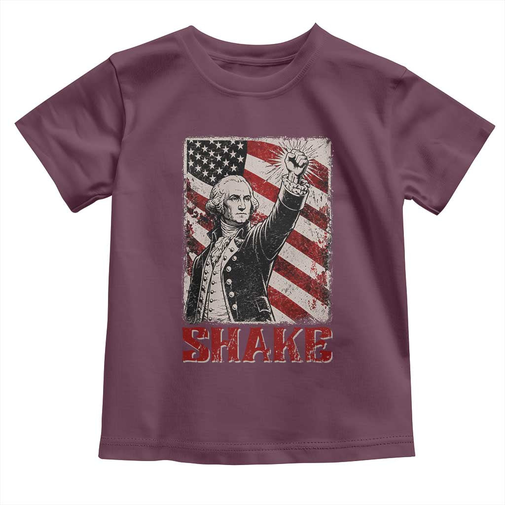 Shake And Bake George Washington 4th of July Couple Matching Toddler T Shirt