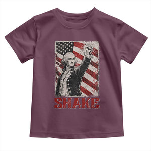 Shake And Bake George Washington 4th of July Couple Matching Toddler T Shirt
