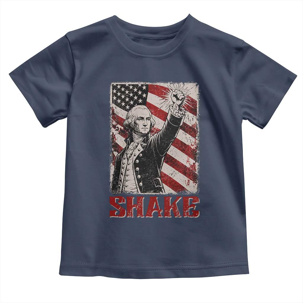 Shake And Bake George Washington 4th of July Couple Matching Toddler T Shirt