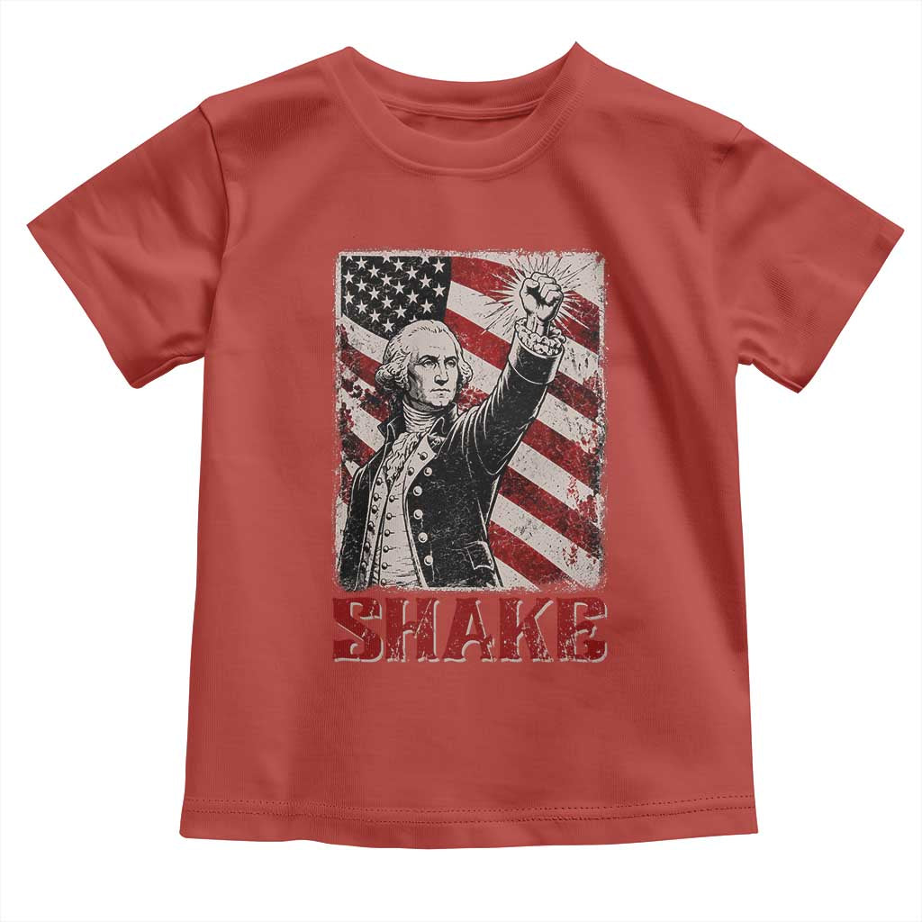 Shake And Bake George Washington 4th of July Couple Matching Toddler T Shirt