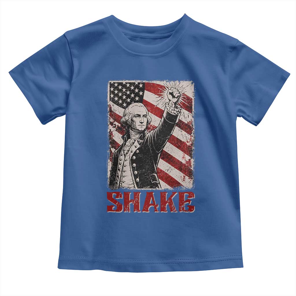 Shake And Bake George Washington 4th of July Couple Matching Toddler T Shirt