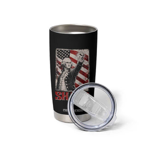 Shake And Bake George Washington 4th of July Couple Matching Tumbler Cup