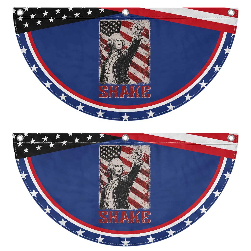 Shake And Bake George Washington 4th of July Couple Matching Patriotic Fan Flag