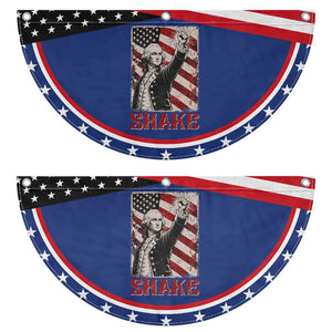 Shake And Bake George Washington 4th of July Couple Matching Patriotic Fan Flag
