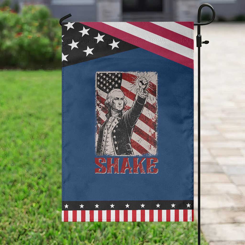 Shake And Bake George Washington 4th of July Couple Matching Patriotic Garden Flag