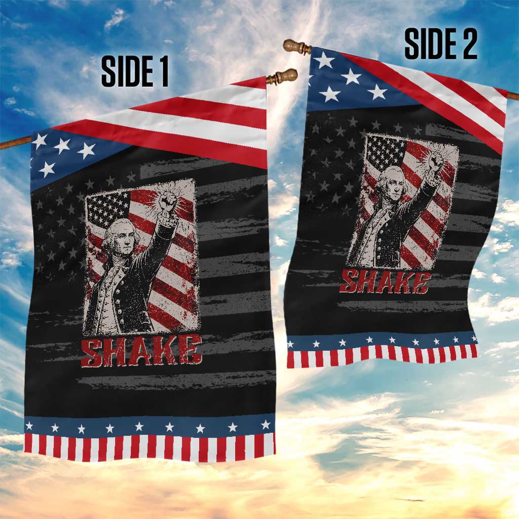Shake And Bake George Washington 4th of July Couple Matching Patriotic Garden Flag