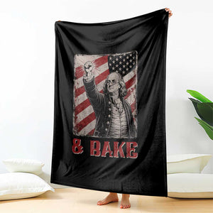 Shake And Bake Benjamin Franklin 4th of July Couple Matching Throw Blanket